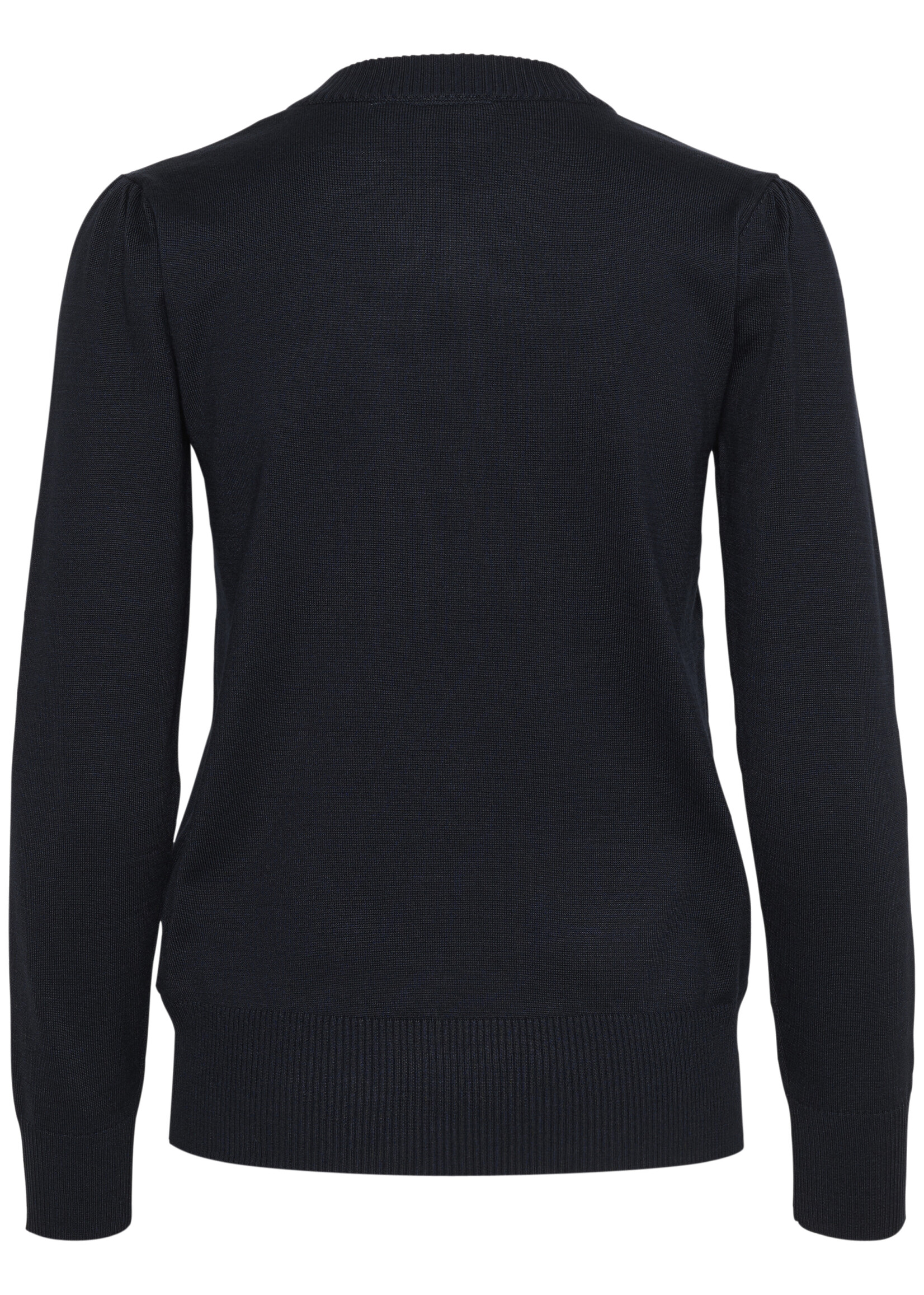 Saint Tropez Saint Tropez Mila Ruched Sleeve Crew Sweater