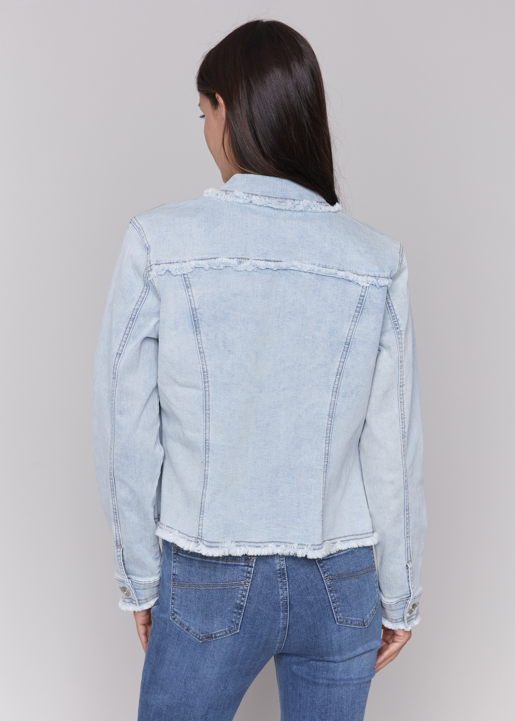 Charlie B Charlie B Fringe Denim Jacket