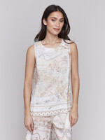Charlie B Charlie B Atlas Print Sleeveless Top