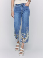 Charlie B Charlie B Gold Detail Lace Cut Out Jeans