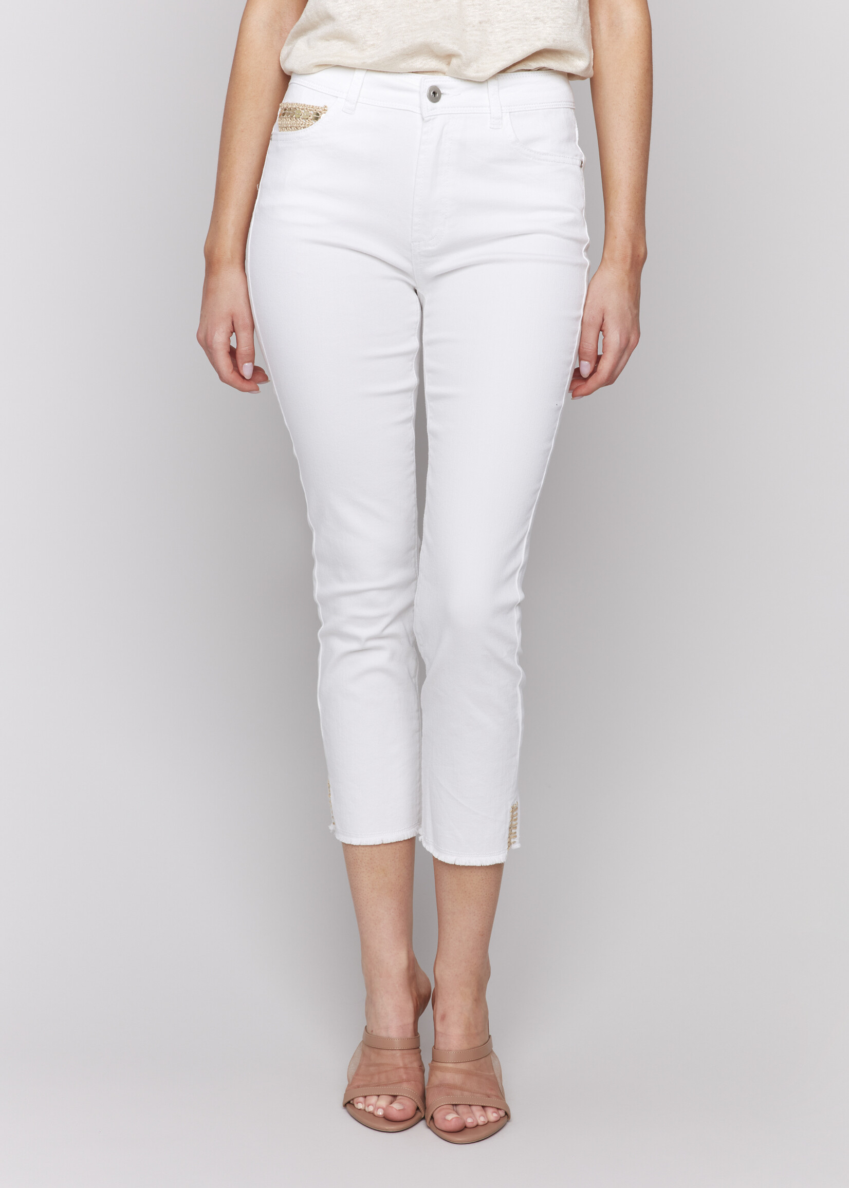 Charlie B Charlie B Gold Detail Slim Pant
