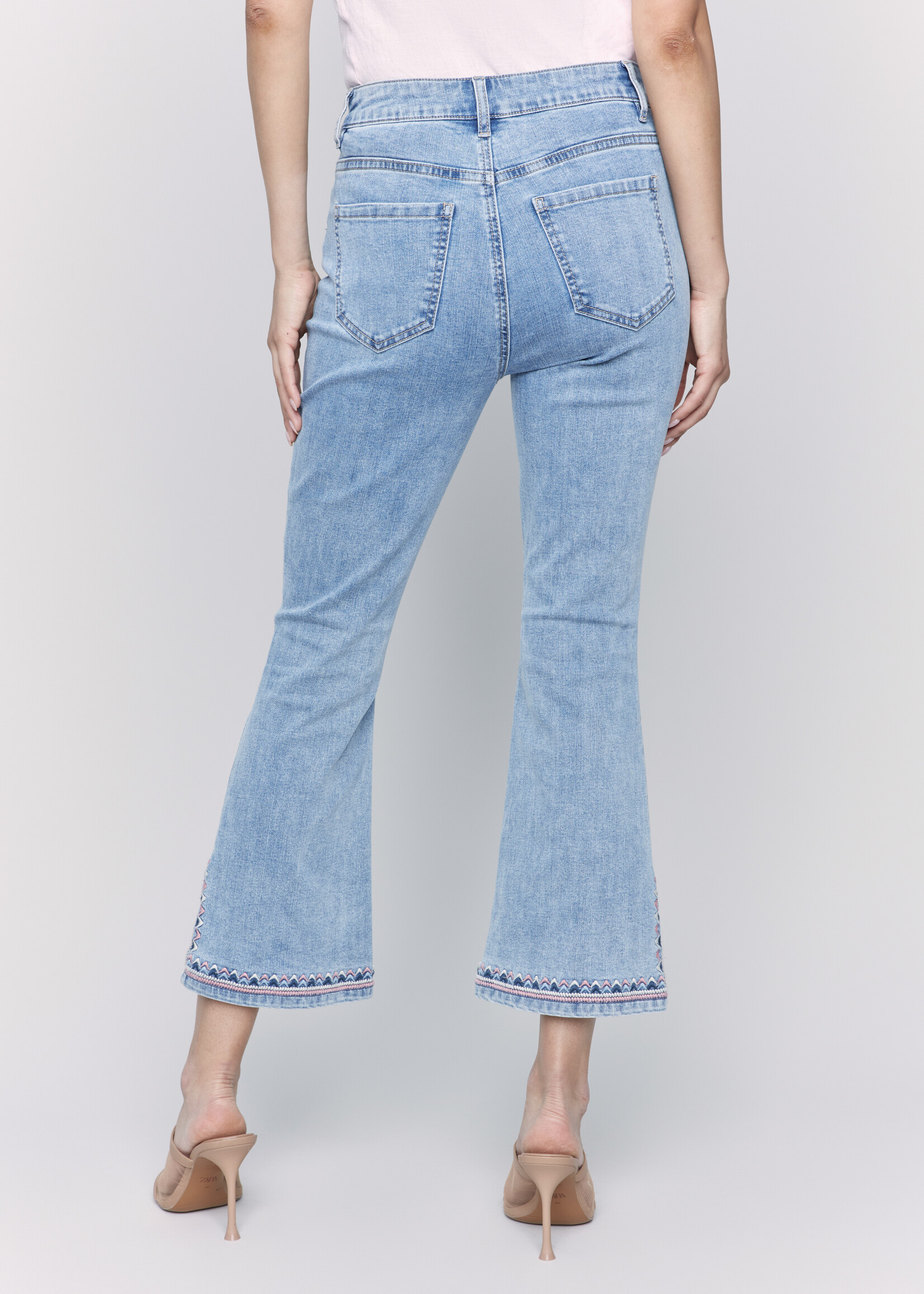 Charlie B Charlie B Embroidered Hem Jean