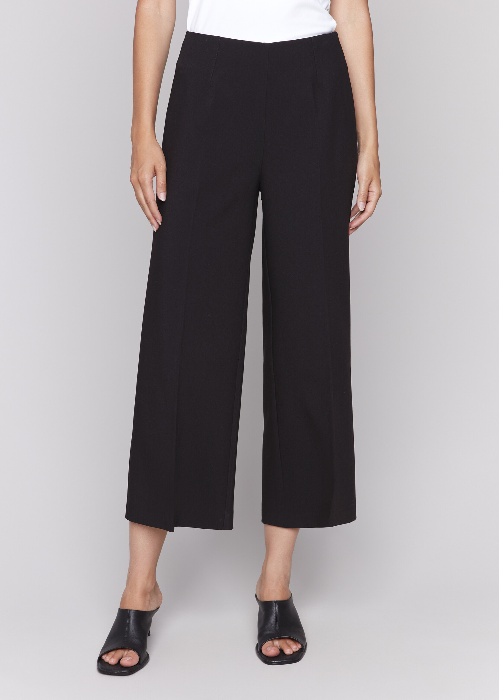 Charlie B Charlie B Side Zipper Wide Leg Pants