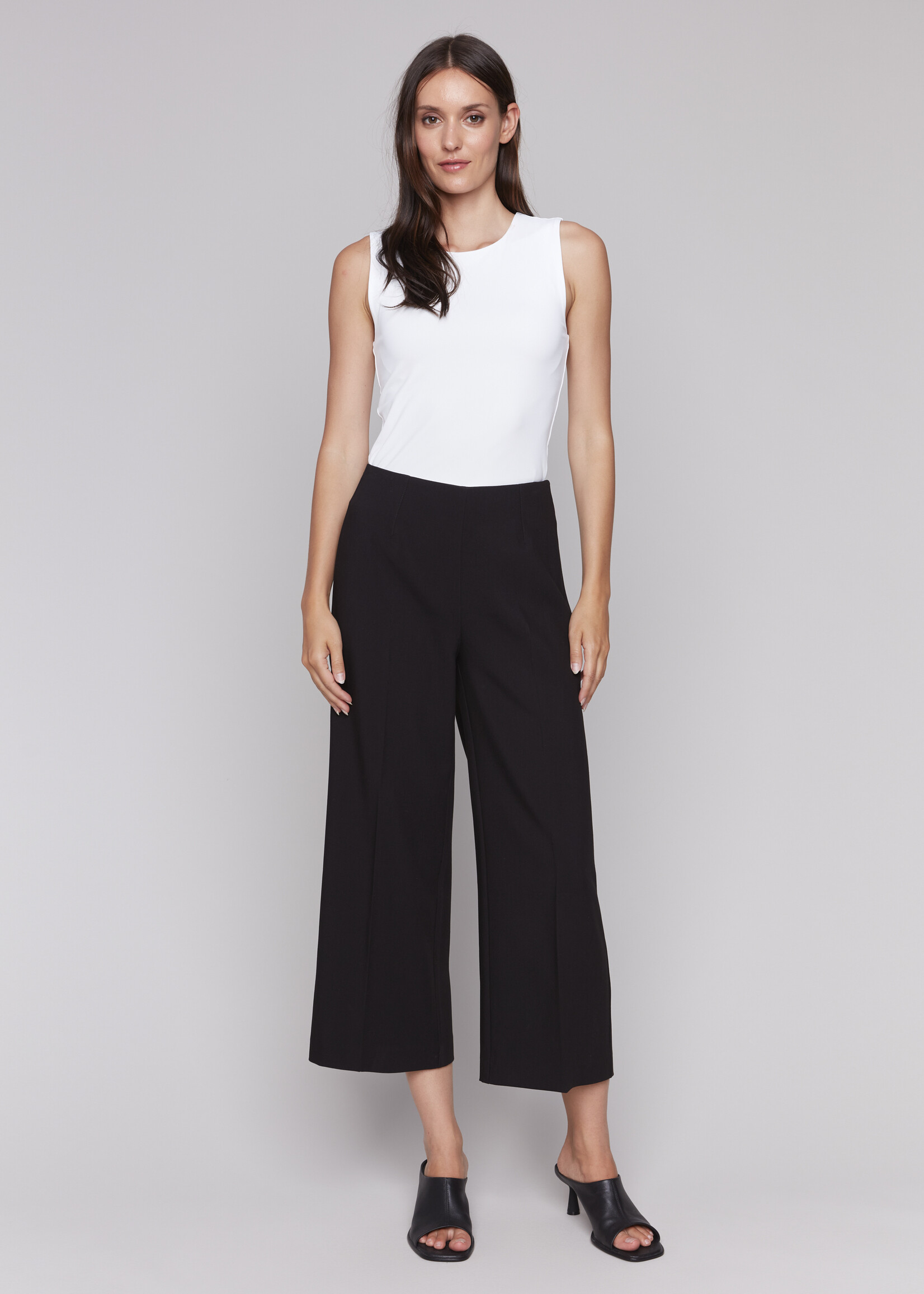 Charlie B Charlie B Side Zipper Wide Leg Pants