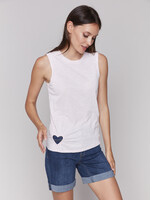 Charlie B Charlie B Sleeveless Top with Heart