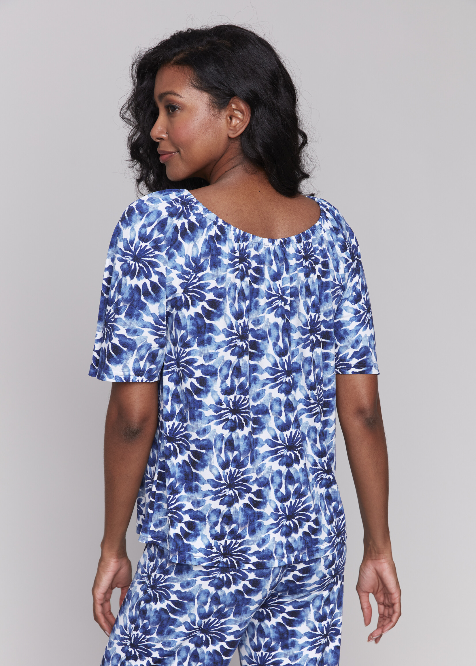 Charlie B Charlie B Printed Off Shoulder Top