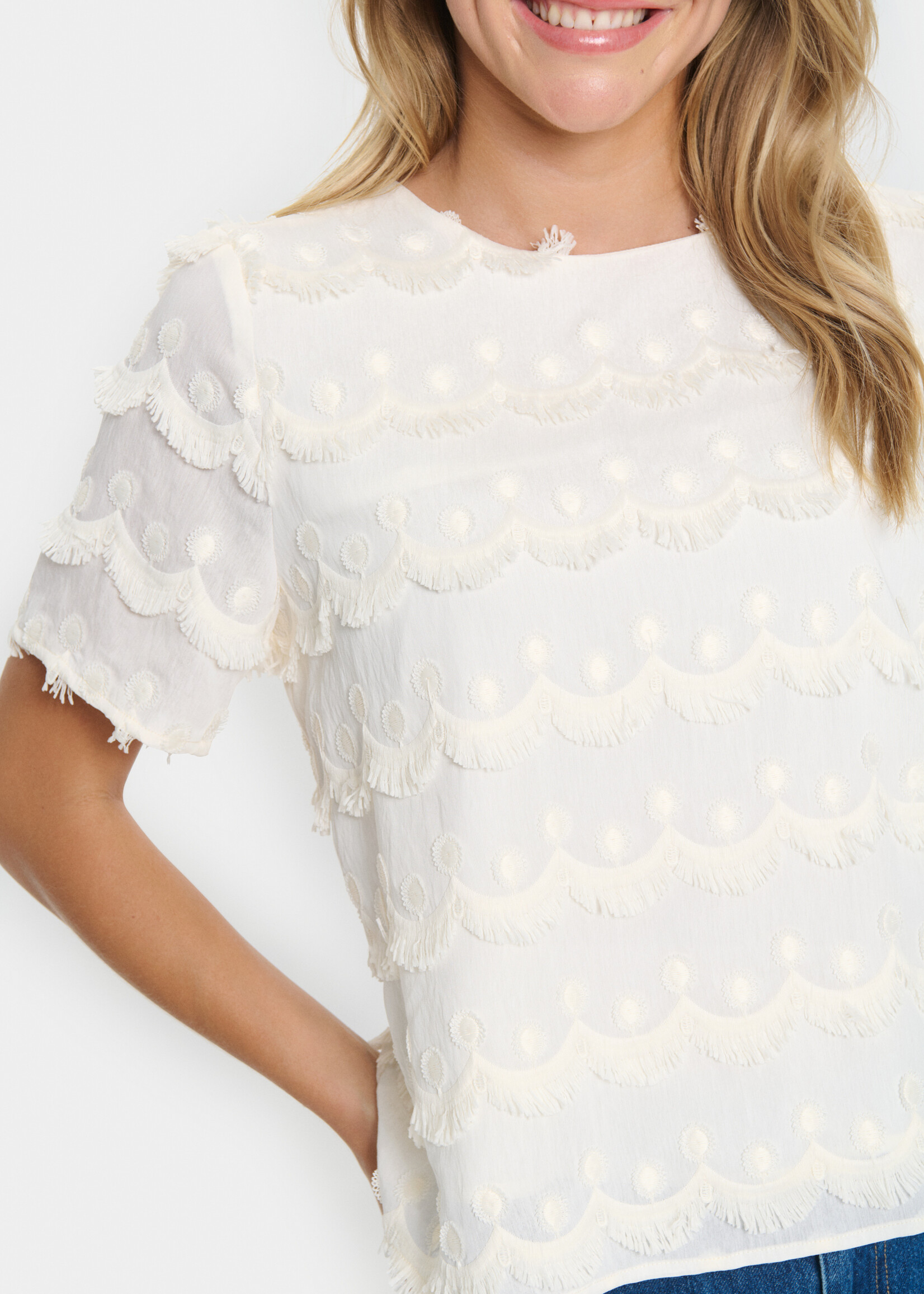 Saint Tropez Saint Tropez Johanette Eyelash Top