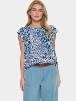 Saint Tropez Saint Tropez Bianca Flutter Cap Sleeve Top