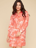 Renuar Renuar Floral Print Shirt Dress