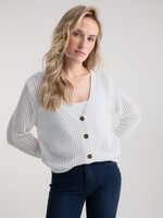 Marble Fashion Designs Marble Reversible Button Cardigan