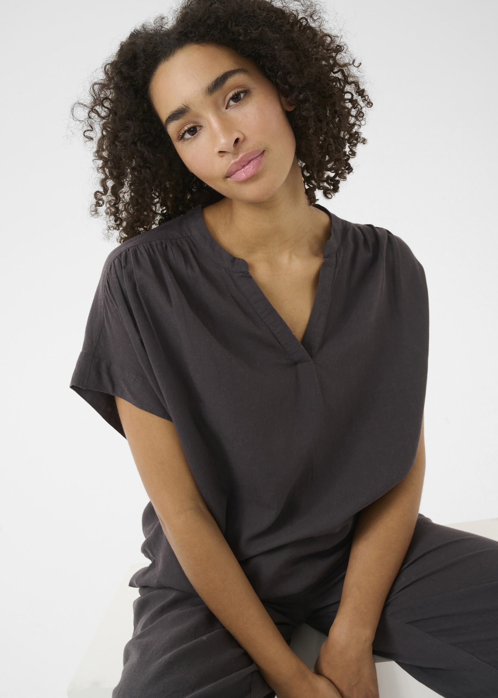 Kaffe Kaffe Milia Cap Sleeve Top