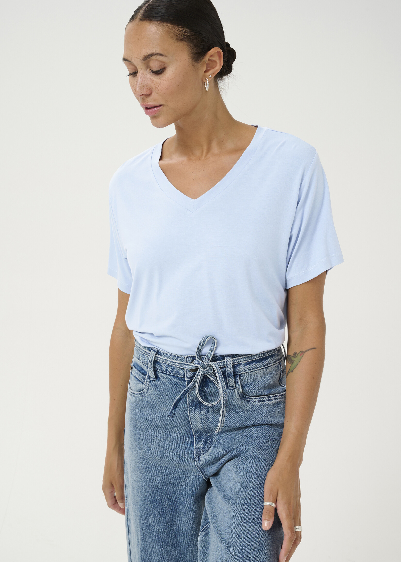 Kaffe Kaffe Frida V-neck T-Shirt