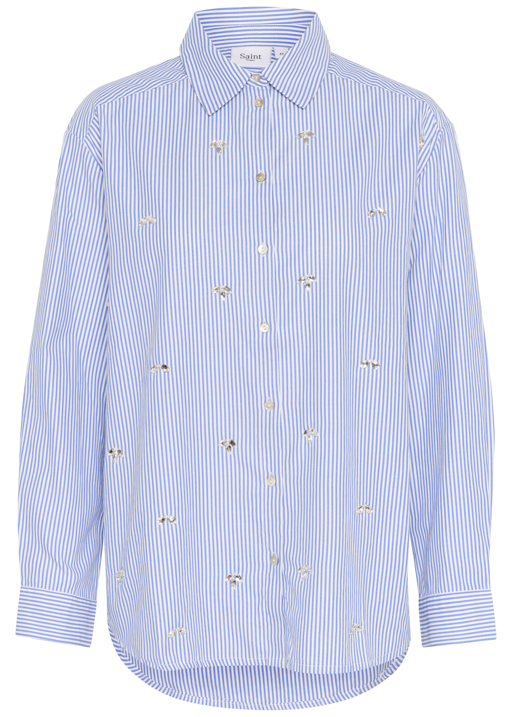 Saint Tropez Saint Tropez Juno Jewelled Striped Shirt