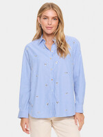 Saint Tropez Saint Tropez Juno Jewelled Striped Shirt