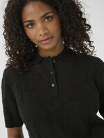 Kaffe Kaffe Abela Mesh Polo Top