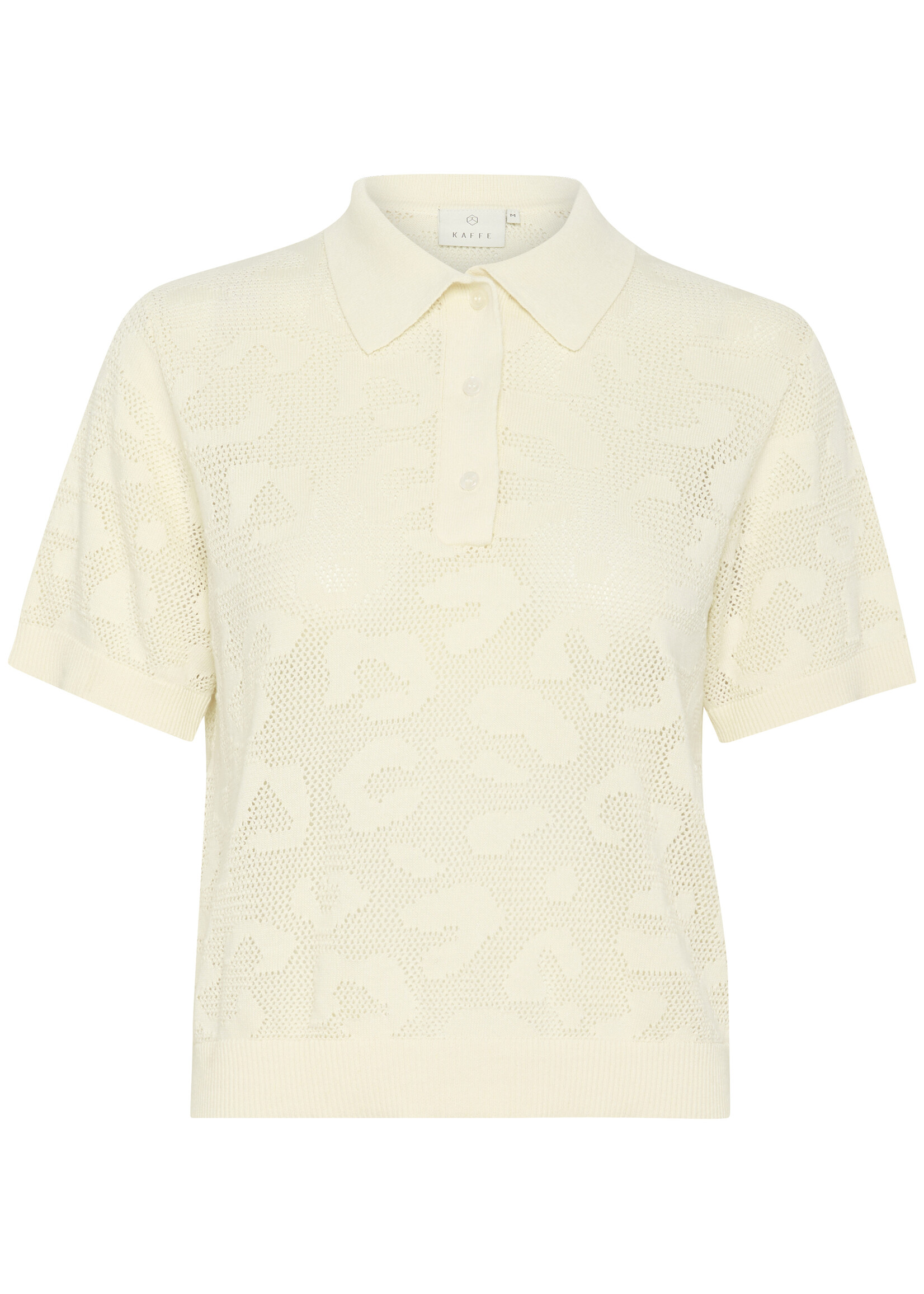 Kaffe Kaffe Abela Mesh Polo Top