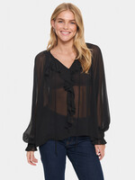 Saint Tropez Saint Tropez Lazie Boho Sheer Blouse