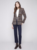 Charlie B Charlie B Tweed Gold Button Blazer