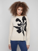 Charlie B Charlie B Abstract Printed Crew Sweater