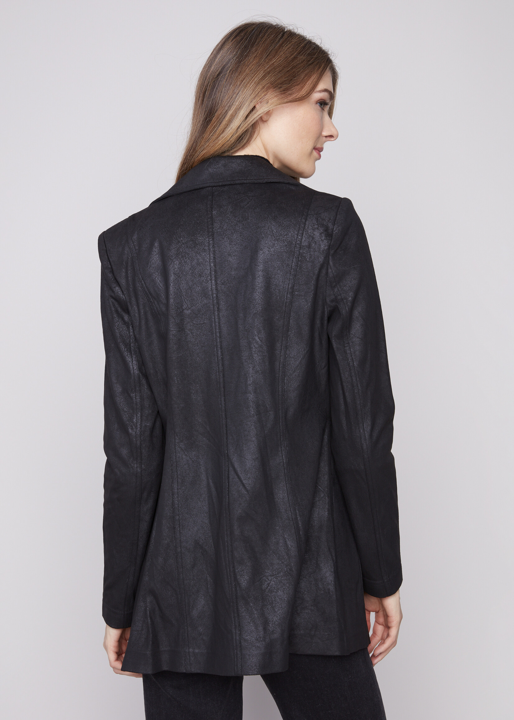 Charlie B Charlie B Faux Suede Long Jacket