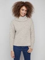 Charlie B Charlie B Diagonal Cable Cowl Sweater