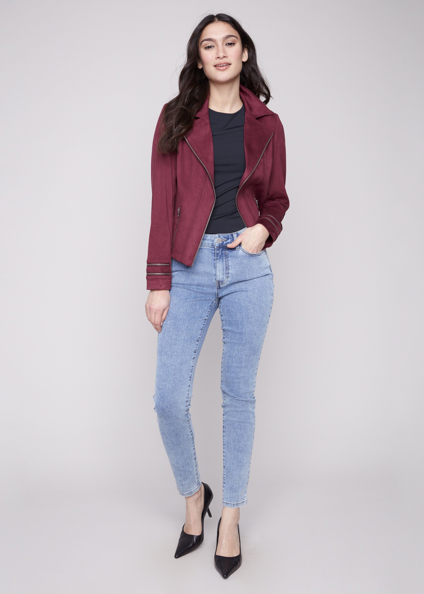 Charlie B Charlie B Faux Suede Jacket