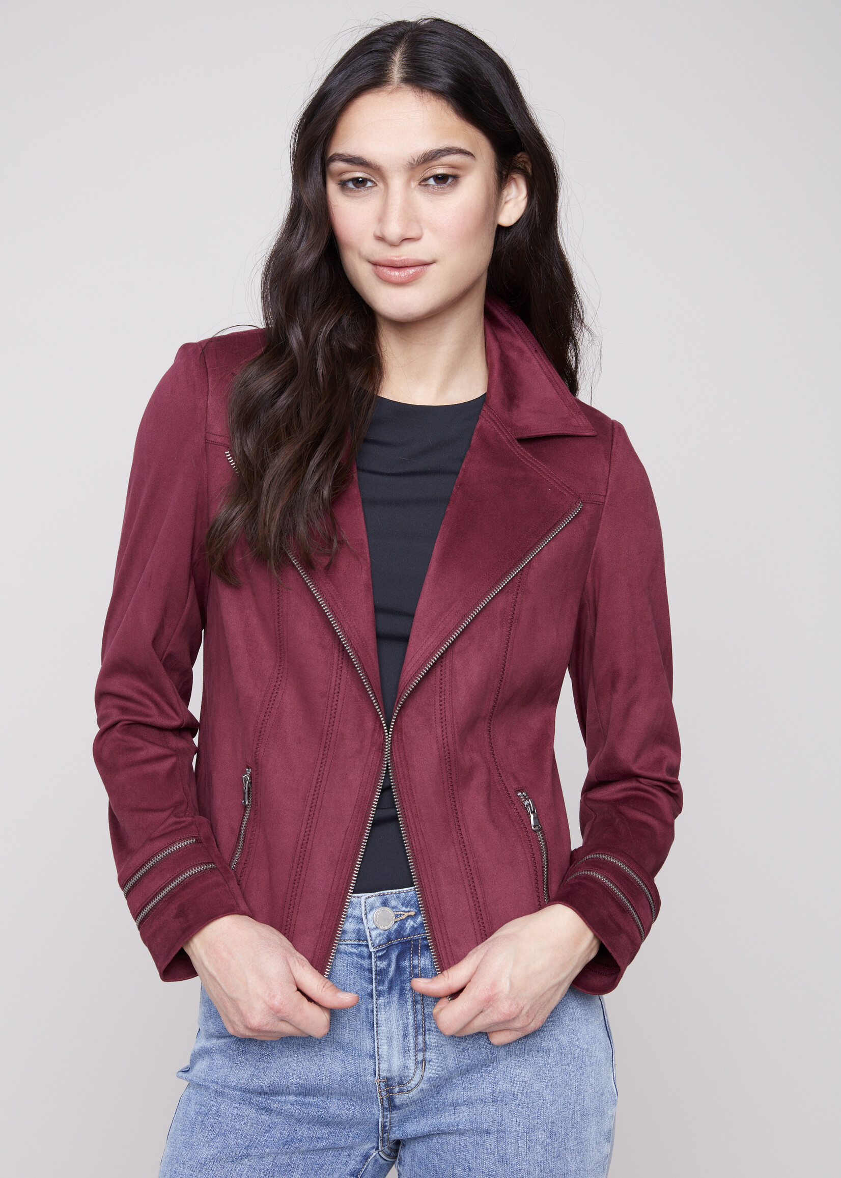 Charlie B Charlie B Faux Suede Jacket