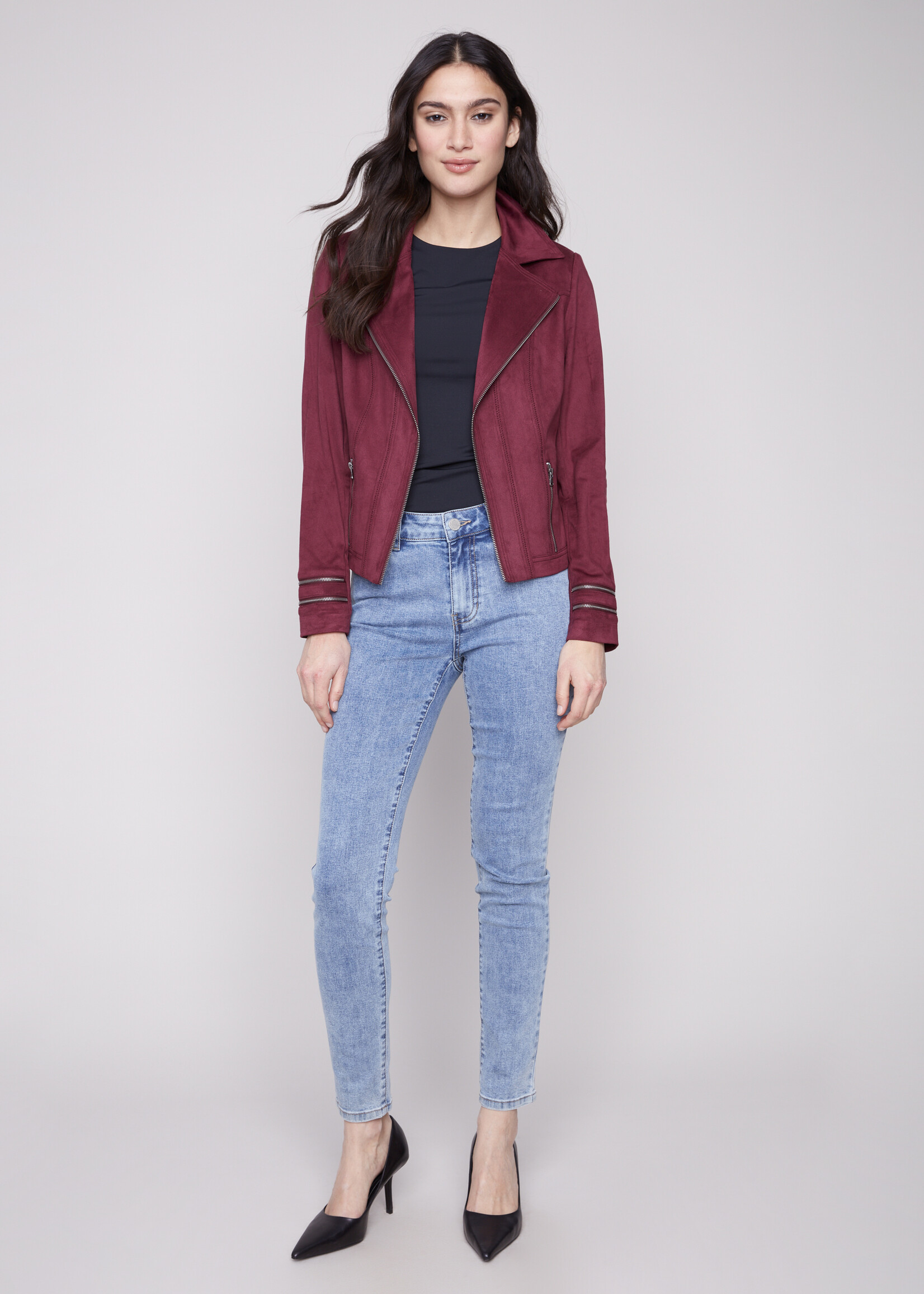 Charlie B Charlie B Faux Suede Jacket