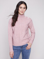 Charlie B Charlie B  Mock Neck Sweater