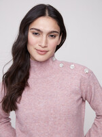 Charlie B Charlie B  Mock Neck Sweater