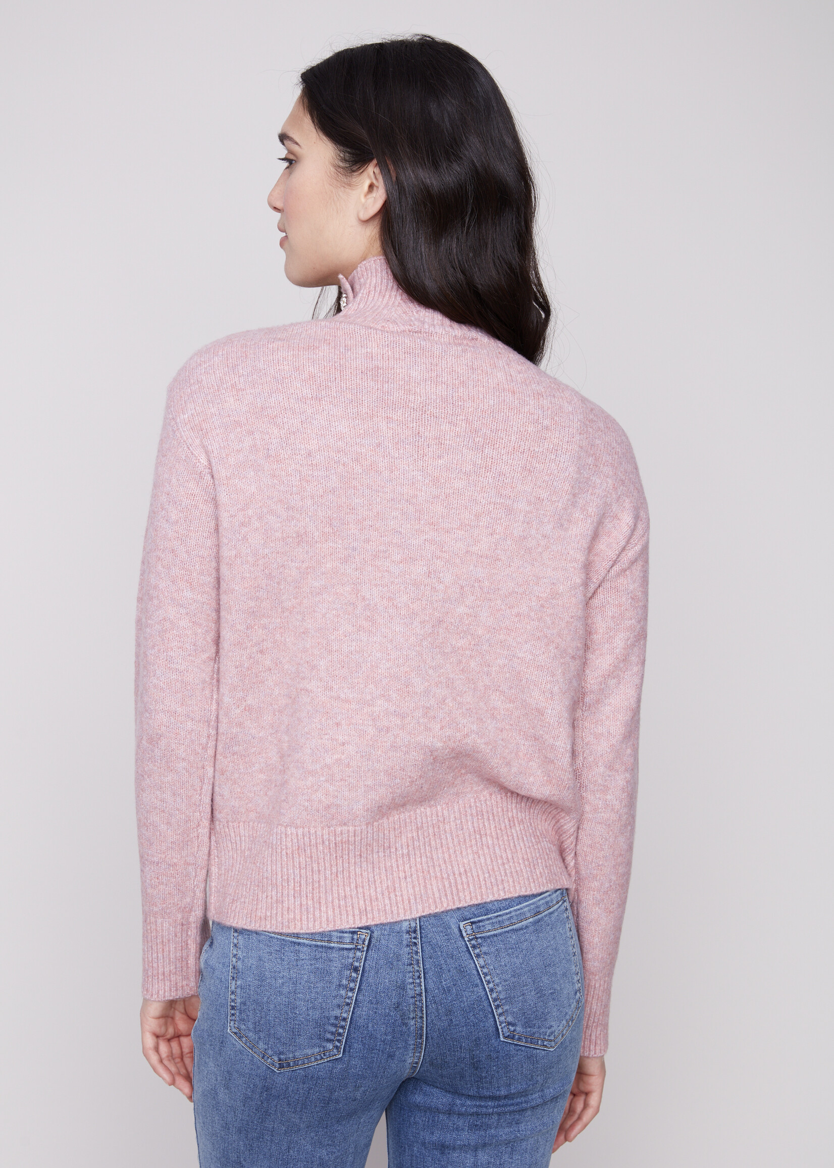 Charlie B Charlie B  Mock Neck Sweater