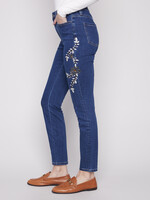 Charlie B Charlie B  Beaded Embroidery Skinny Leg Jeans