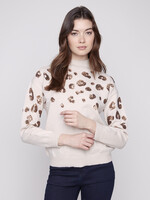 Charlie B Charlie B Animal Sequin Mock Sweater