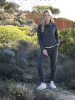 Marble Fashion Designs Marble Tie Hem Cowl Neck Sweater