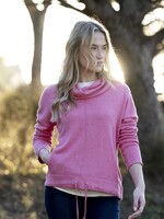 Marble Fashion Designs Marble Tie Hem Cowl Neck Sweater