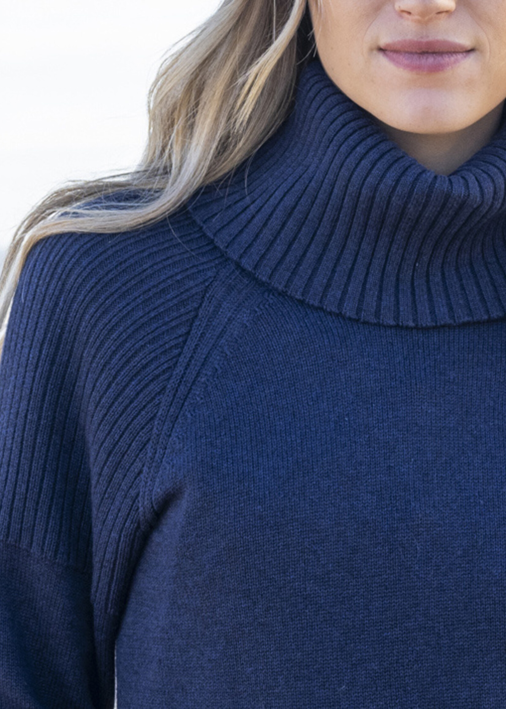Marble Fashion Designs Marble  Cotton Cowl Neck Sweater