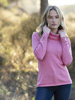 Marble Fashion Designs Marble  Relaxed Fit Cowl Neck Sweater