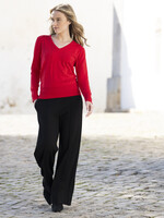 Marble Fashion Designs Marble Sparkle Detail Vneck Sweater