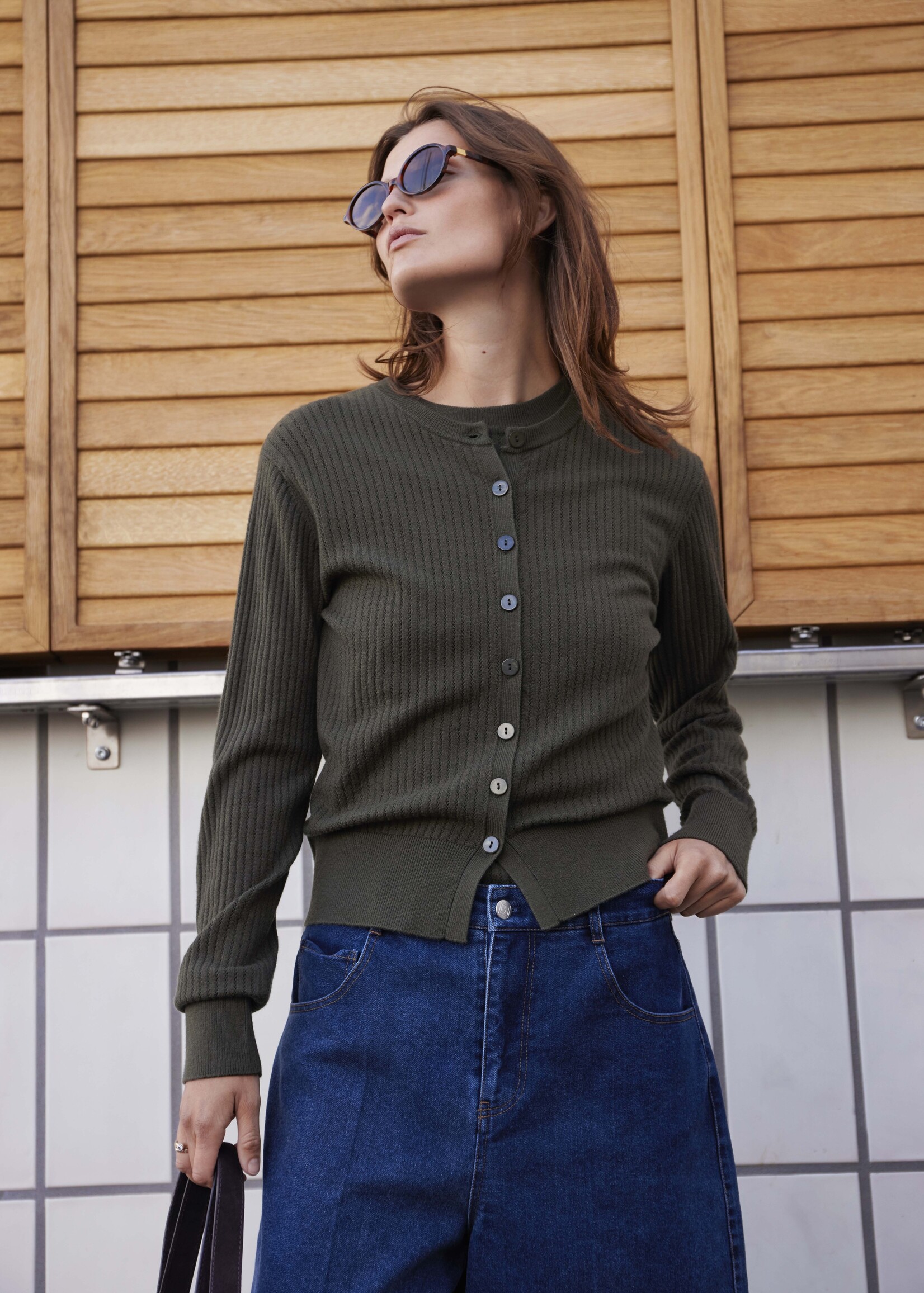 Soaked Soaked SLSpina Button Cardi