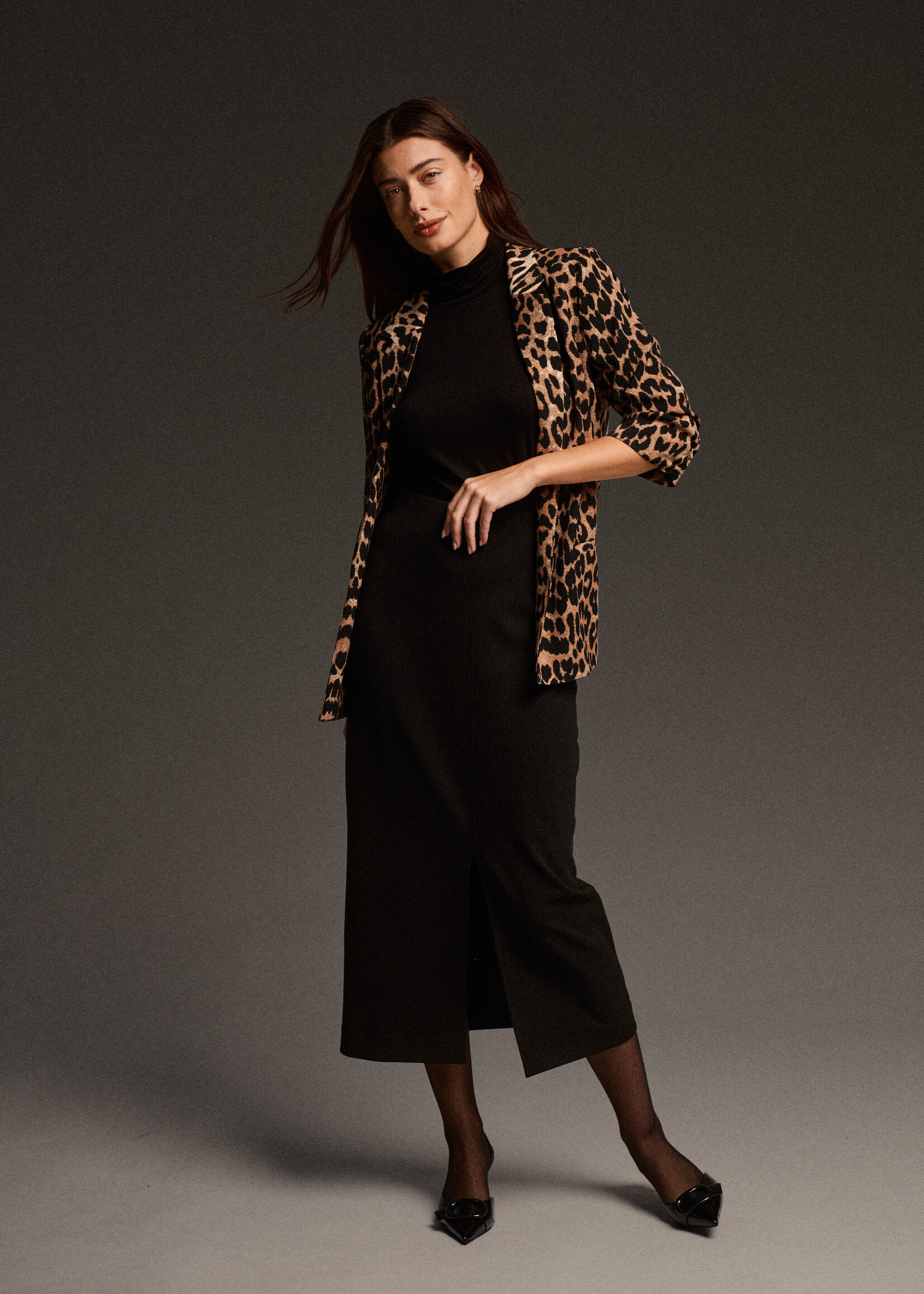 Soaked Soaked Shirley Animal Print Blazer