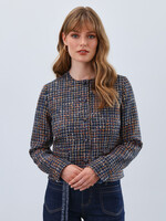 French Dressing Jeans FDJ Tweed Collarless Jacket