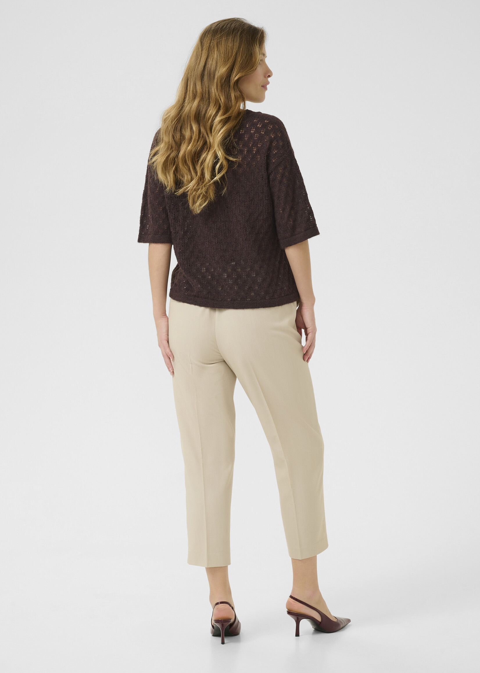 Kaffe Kaffe KAlourine Short Sleeve Vneck Sweater