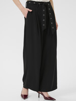 Kaffe Kaffe Lisa Wide Leg Grommet Belted Pant