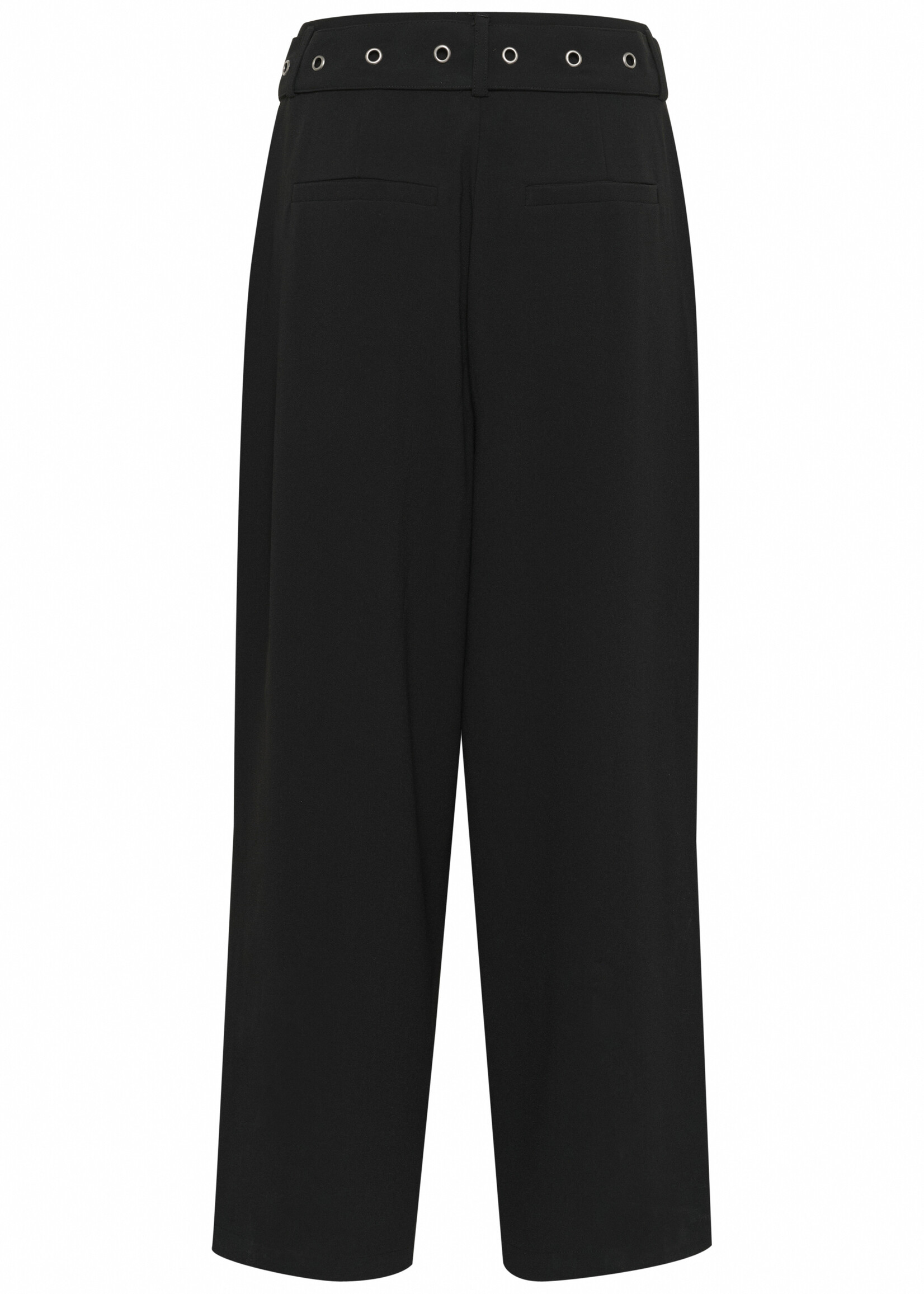 Kaffe Kaffe Lisa Wide Leg Grommet Belted Pant