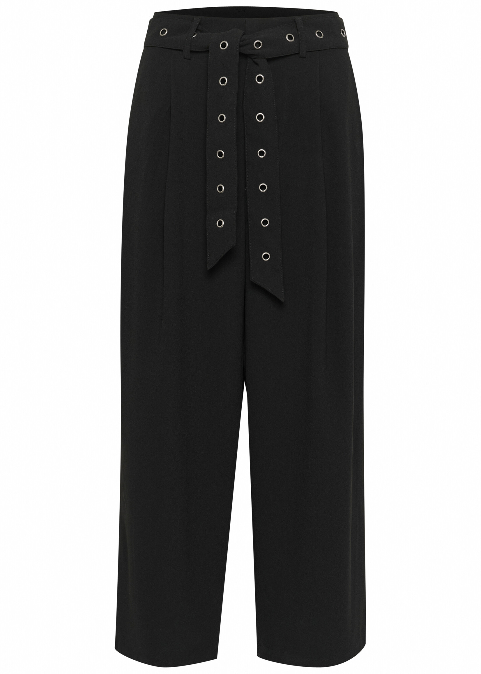 Kaffe Kaffe Lisa Wide Leg Grommet Belted Pant