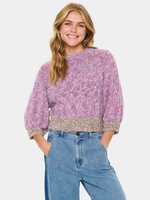 Saint Tropez Saint Tropez MyleneSZ 3/4 Sleeve Crew Sweater