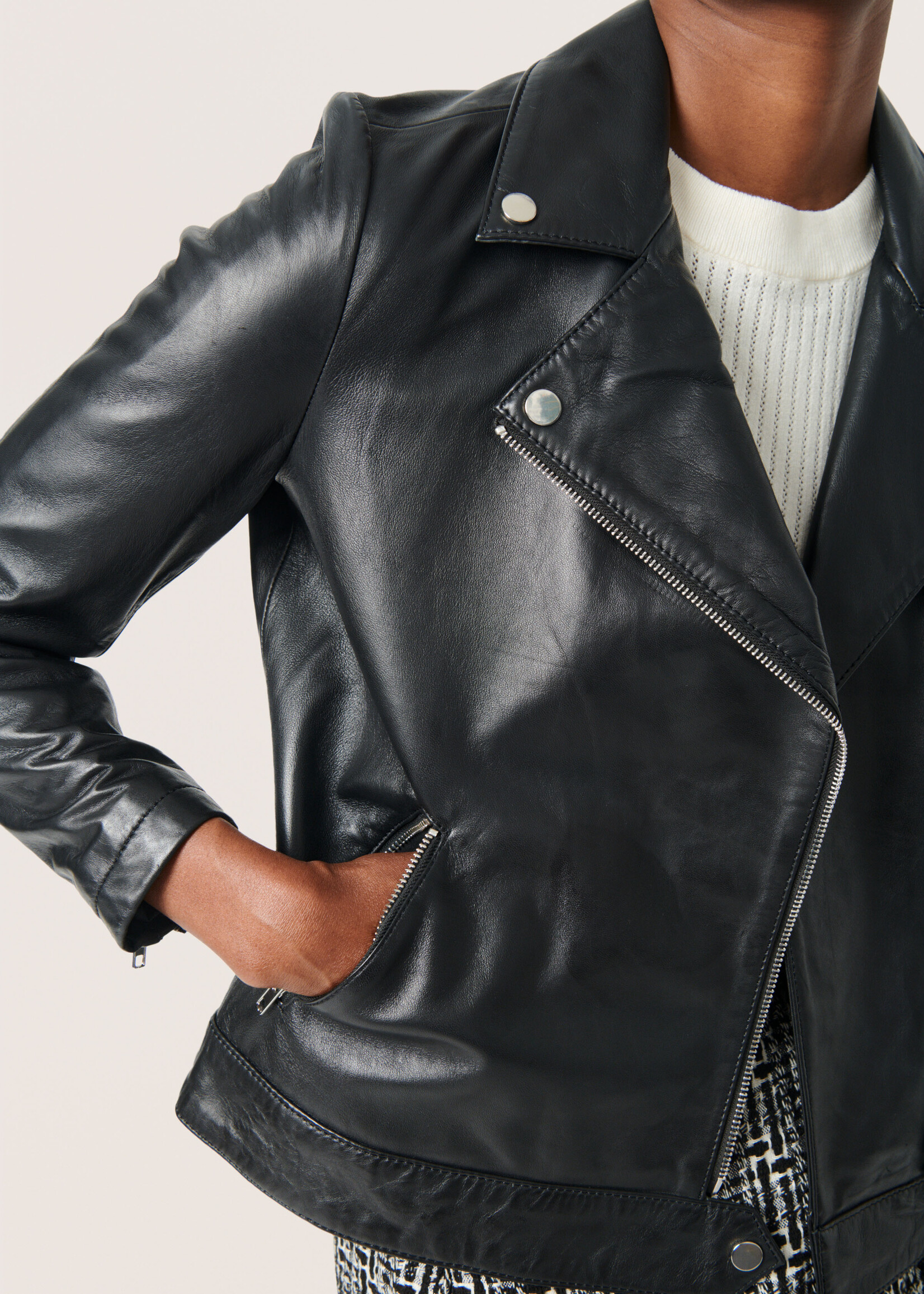 Soaked Soaked SLMaeve Leather Jacket