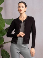 Alison Sheri Alison Sheri Rhinestone Chanel Style Cardi