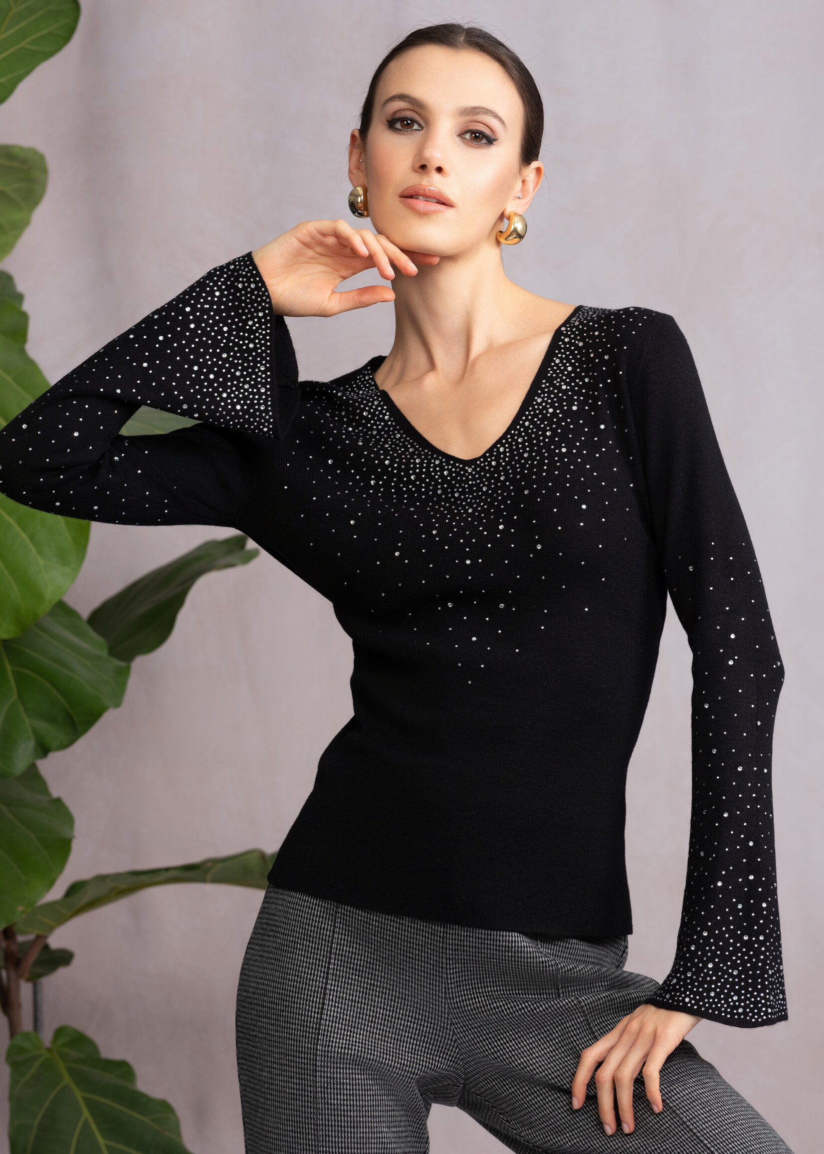 Alison Sheri Alison Sheri Rhinestone Sweater