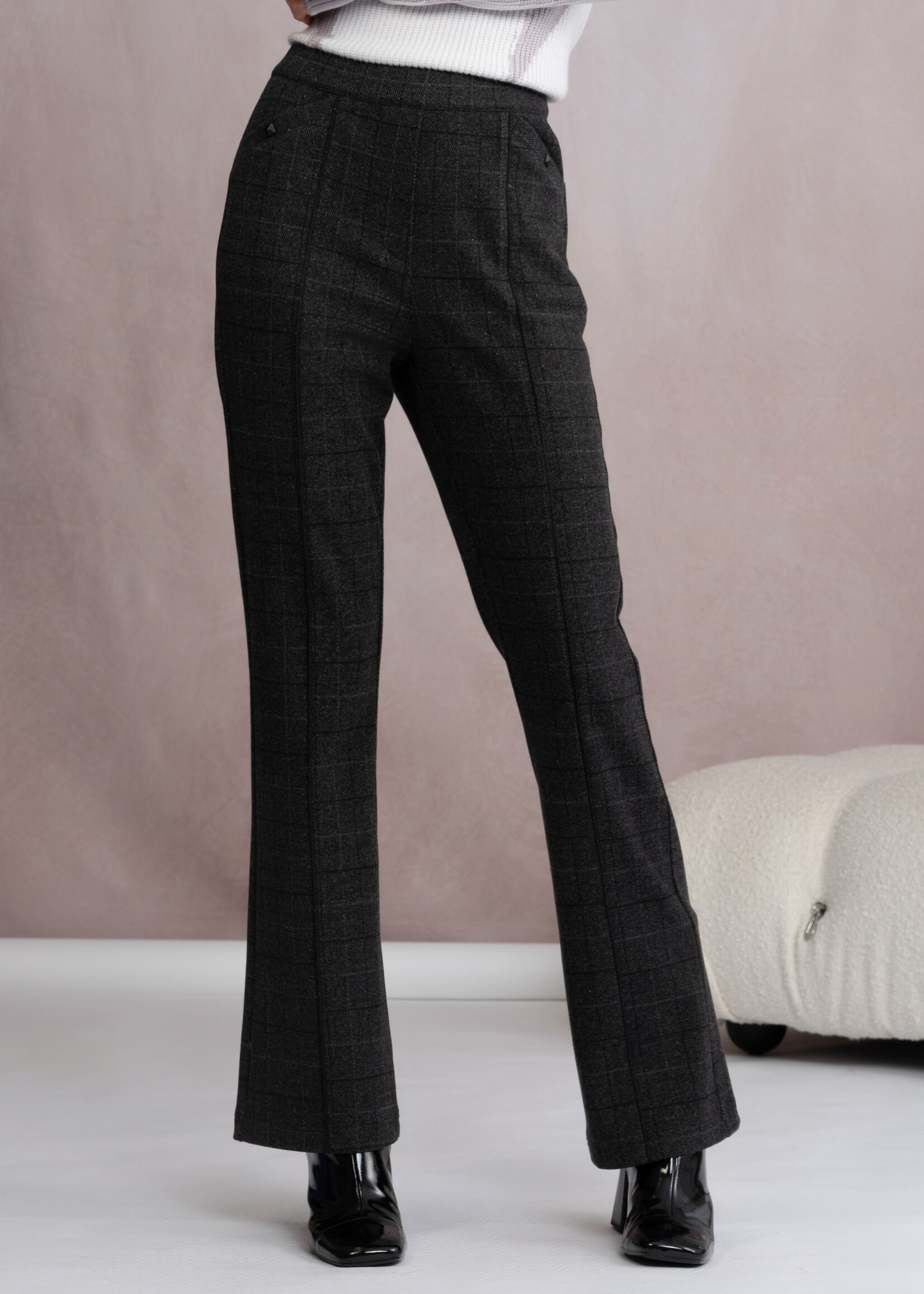 Alison Sheri Alison Sheri Checked Knit Pant